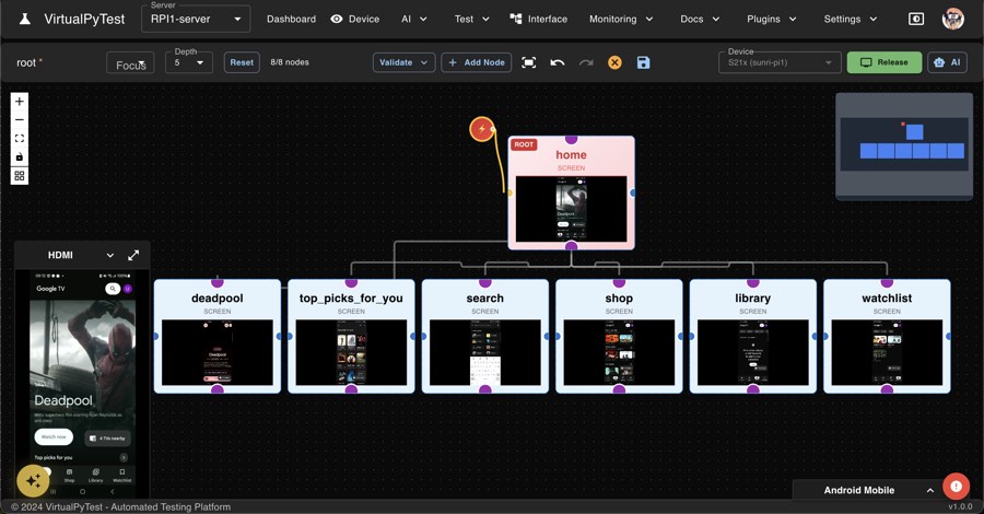 Navigation tree editor